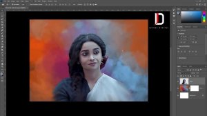 Oil Paint Photo Editing In Photoshop | Oil Painting |Smudge Painting| Colorful Effect | Alia Bhatt