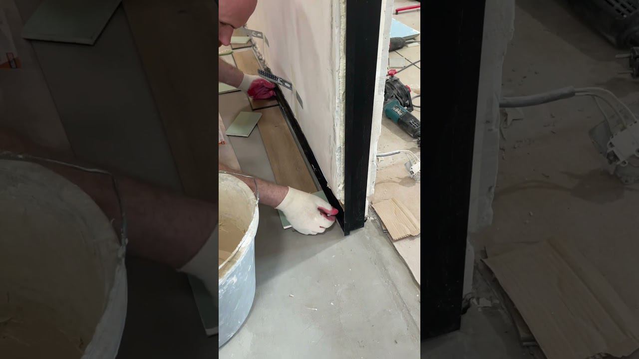 Монтаж теневого плинтуса. #ремонтквартирвспб смотреть онлайн
