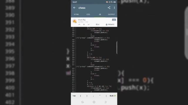 HTML5 games created using Sololearn #1.