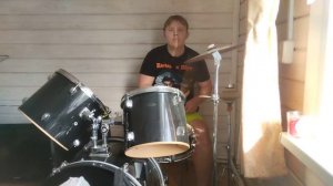 Баста- медлячок. Кавер на барабанах.