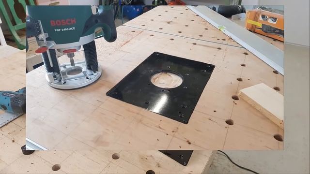 DIY - Bau Werkbank mit intergriertem Oberfräsentisch
