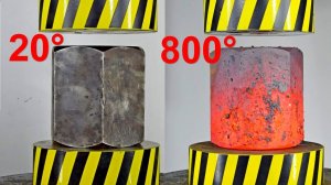 500 TON HYDRAULIC PRESS VS HOT METAL