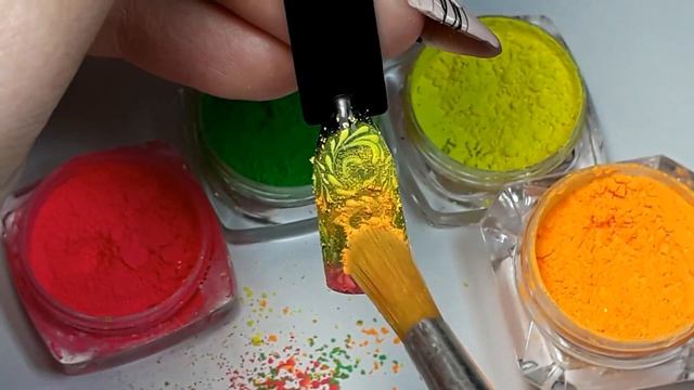 МАНИКЮР/ЦВЕТНЫЕ ВЕНЗЕЛЯ ПИГМЕНТАМИ