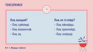 Қазақ тілі I-тоқсан 3-сынып 1-бөлім 5-сабақ Менің ақ лағым бар | kaz.pedagog