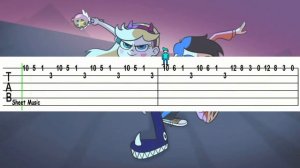 Звёздная принцесса и силы зла. Табы на гитаре.