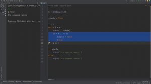 Проверка простоты числа перебором делителей. Решение задачи на Python