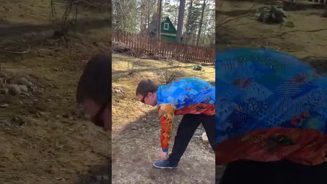 Беговая разминка на улице часть1