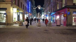 Drottninggatan, Stockholm - Virtual Walking Tour in 4K - December 2022 - Sweden