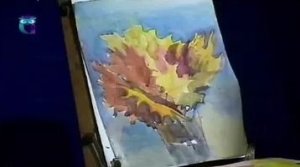 Уроки рисования (# 55) акварелью. Рисуем осеннюю палитру