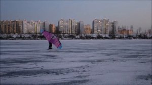 Турбозмей кайтвинг (kitewing). Финский залив Юго-Запад СПб