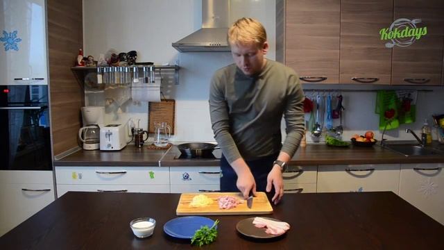 #Паста #фетучини с ветчиной и грибами в сливочно-сырном соусе №22