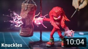 How to make sonic 2 knuckles power up diorama / clay
