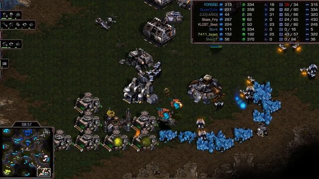 4v4 Offracing Pro Team Game! Soma/Best/Stork/Firy v Queen/Beast/Sharp/ForGG on Hunters - SC BW смотреть онлайн