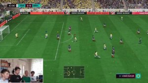 Турнир по Фифа 23 2 на 2. Кубок ЧМ 1/2 финала. Бразилия vs Франция. Мотя и Некит vs Антон и Крава.