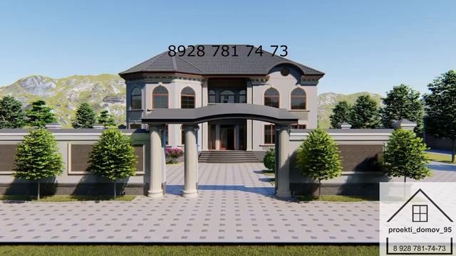 Красивый двухэтажный дом #красивыедома#проектыдомов#фасаддома