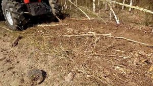 Измельчитель мелколесья МН-25 с МТЗ 1523