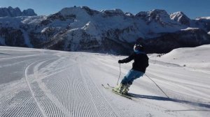 SKI CARVING SKIING - SLOW MOTION - FOLLOW CAM - HEAD SKI - PASSO SAN PELLEGRINO HD - GOCARV