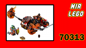 LEGO Nexo Knights 70313 Сокрушитель лавы Молтора - Скоростная сборка LEGO