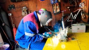 сварог  pro tig 200p dsp acdc. tig сварка аллюминиевого картера компрессора..