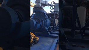 Обкатка дизельного двигателя ЯМЗ 75.11 с насосом ЦНСк300-180