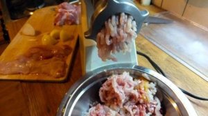 Котлеты из щуки со свининой