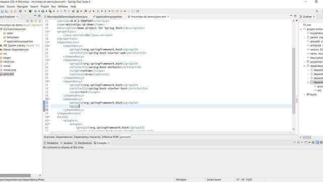 Spring Boot application building REST service add dependencies JPA and H2 смотреть онлайн