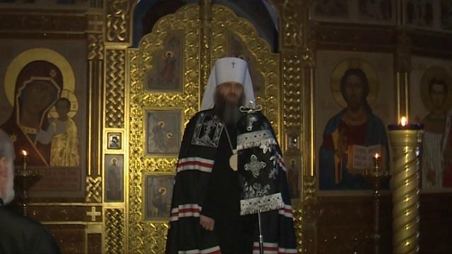 Правящий архиерей возглавил чтение канона преп. Андрея Критского в Александро-Невском соборе смотреть онлайн