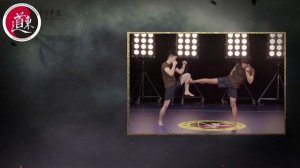 Базовая техника Ушу-саньда. Урок 37. Работа ногами: боковой удар правой ногой.