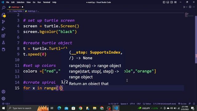 Python Turtle || create a amazing graphics(Advance)"no talking"