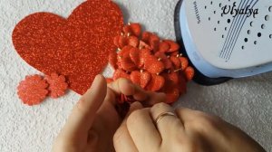 DIY❤️ Сердечко из фоамирана ❤️Валентинка из фоамирана❤️ Valentine card from foamiran❤️Foamiran hear