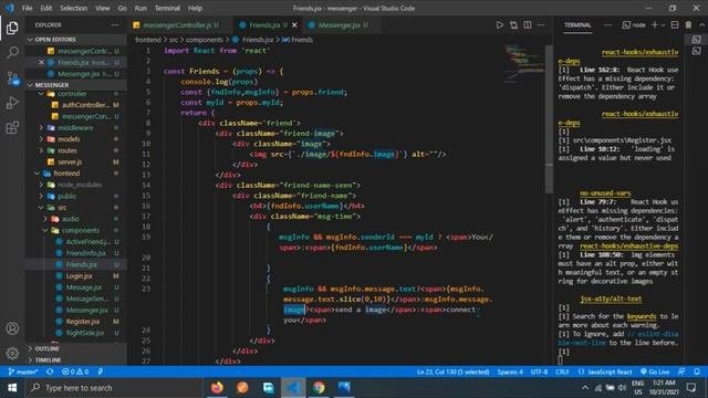 Real Time Chat App Node Js Express Js React MongoDB Socket.Io Show Last Message #27
