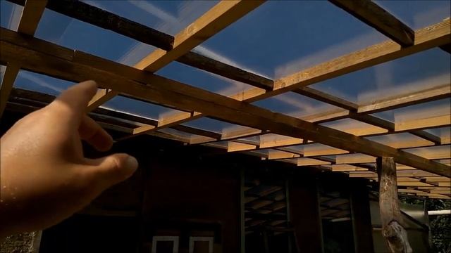Бюджетный навес пристроенный к дому/ строю сам/Новая Жизнь
