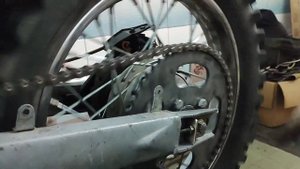 Замена ведомой звезды Motoland XR250 Enduro 172Fmm на с 38 на 52 зуба.