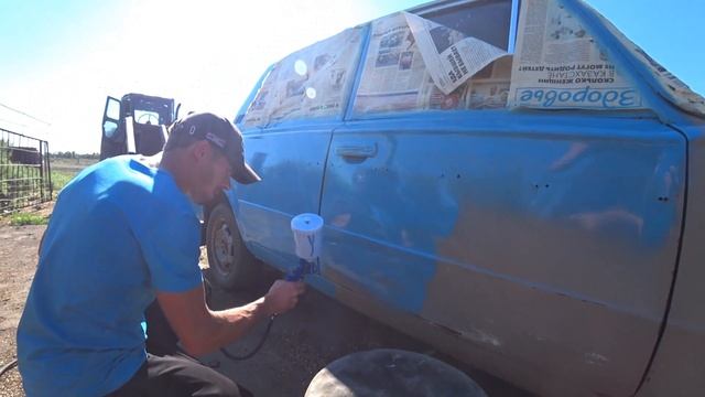 КАК ПОКРАСИТЬ автомобиль своими руками ! смотреть онлайн