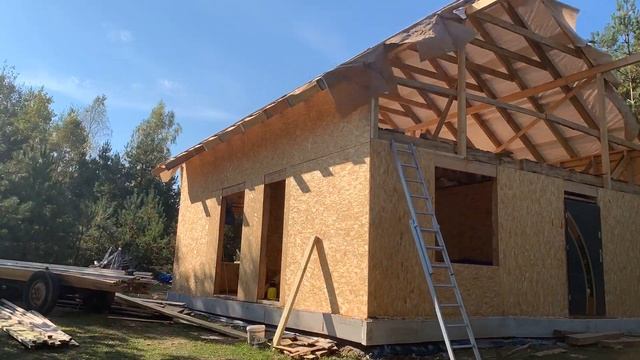 ? КРОВЛЯ СВОИМИ РУКАМИ?СТРОИТЕЛЬСТВО МАНСАРДНОЙ КРЫШИ | Строим дом своими руками смотреть онлайн