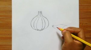 How to draw Sketch a Garlic||