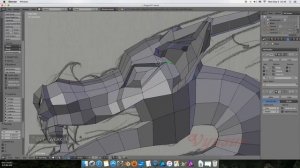 Dragon speed modeling in Blender 3d.