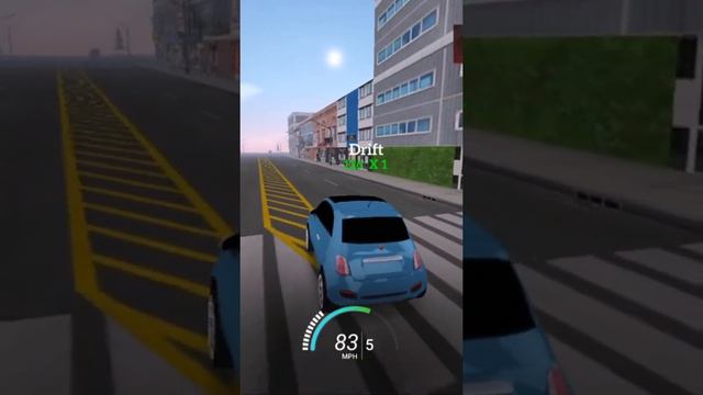 Drive For Speed Simulator - Car Driving  - Fiat 500 Cinquemila Blue Drift Check - Android GamePlay