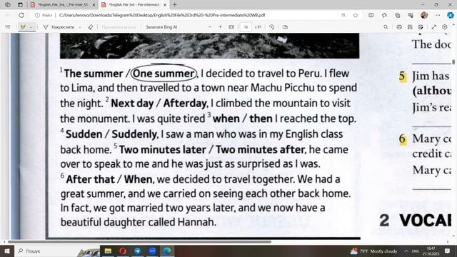Lesson 46: Checking the homework - connectors. Practice speaking using connectors. смотреть онлайн