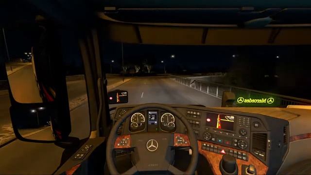 Euro Truck Simulator 2 Multiplayer Promods - Mercedes-Benz New Actros GigaSpace 8x4 смотреть онлайн