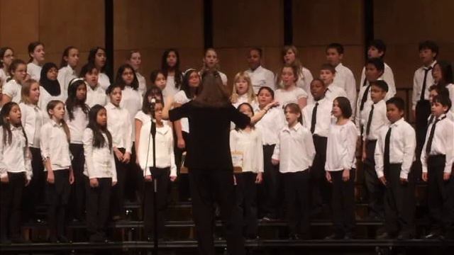 Peterson Elementary school 5 and 6 grade choir sing al la nanita nana смотреть онлайн