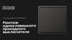 Одноклавишный проходной выключатель.