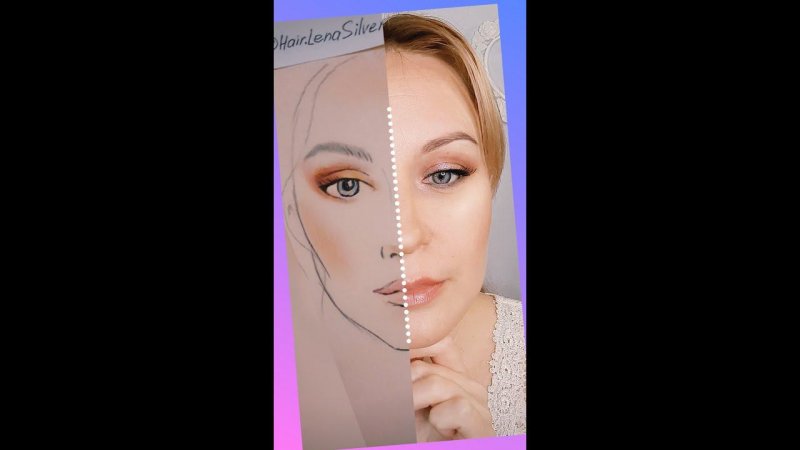 Макияж глаз себе.♀️ Научиться макияжу по Фейс чарт.Easy Makeup eyes+face chart