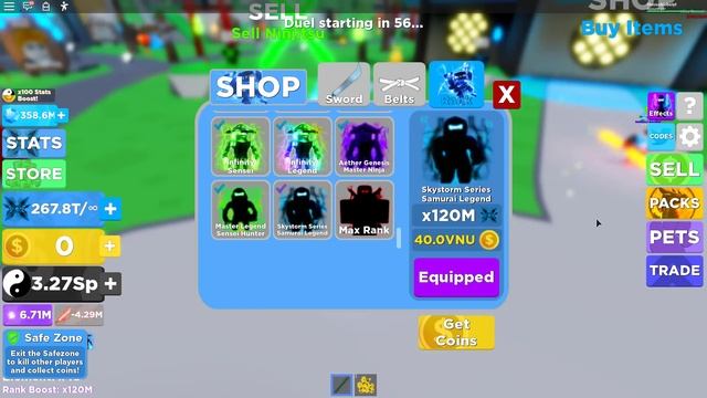 ЭТУ СТАДИЮ КУПИТ ТОЛЬКО ЧИТЕР! НОВОЕ ОБНОВЛЕНИЕ СИМУЛЯТОР НИНДЗЯ ЛЕГЕНДЫ ROBLOX SIMULATOR смотреть онлайн