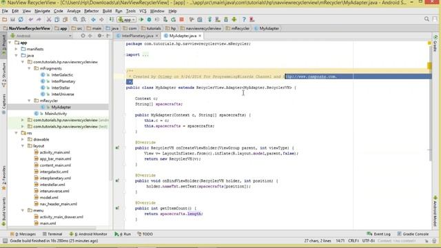 Android NavigationView Ep.04 : DrawerLayout - Fragments With RecyclerView смотреть онлайн