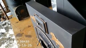 Печь ФЛАГМАН на 3 отделения с обогревом предбанника.