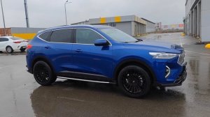 Насадки из металла, выхлоп сквозь задний бампер Haval F7 Tech Plus 2.0.