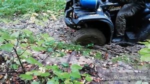 Stels leopard в болоте. Штатная лебедка