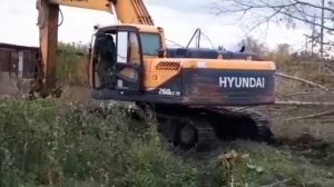 Работа на экскаваторе.