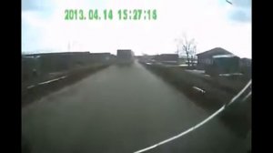 У фуры отказали тормоза  Полное видео